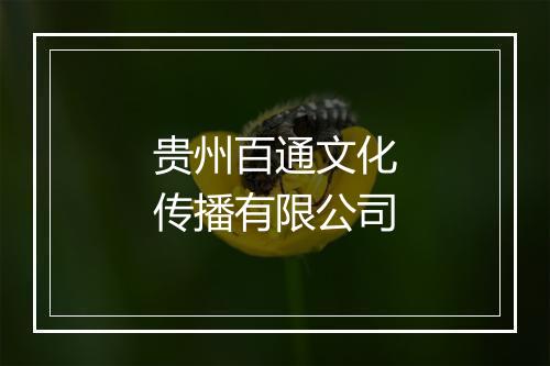 贵州百通文化传播有限公司