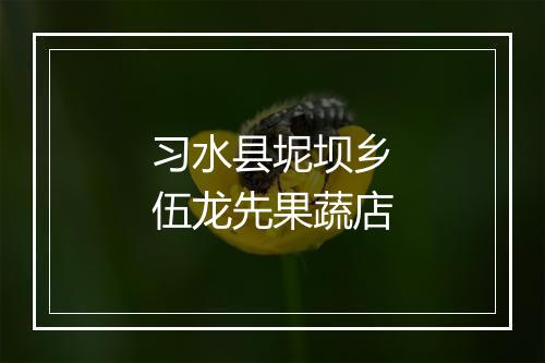 习水县坭坝乡伍龙先果蔬店
