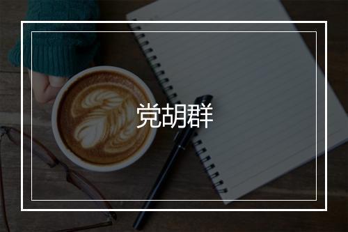 党胡群
