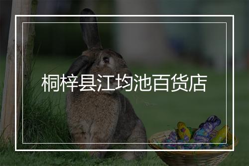 桐梓县江均池百货店