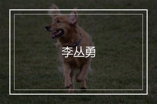 李丛勇