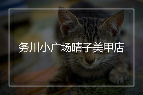 务川小广场晴子美甲店