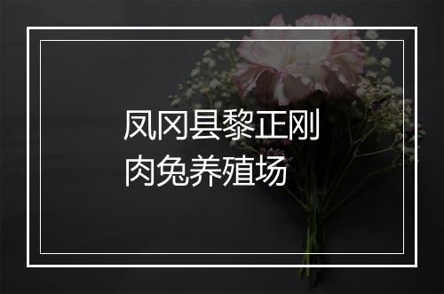 凤冈县黎正刚肉兔养殖场