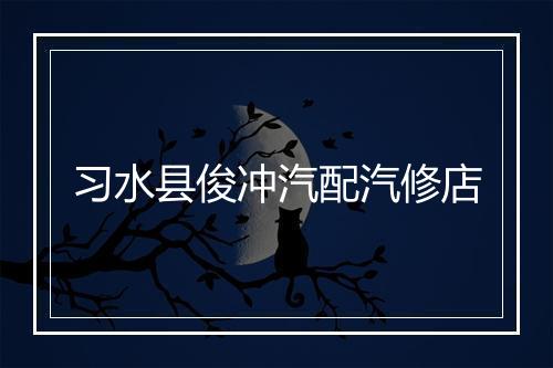 习水县俊冲汽配汽修店