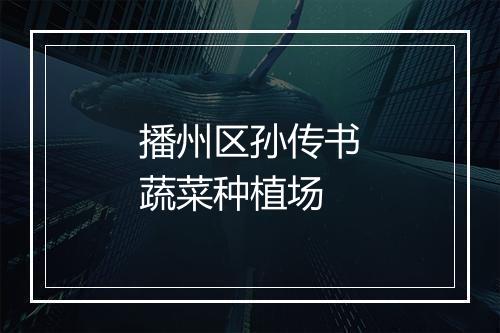 播州区孙传书蔬菜种植场