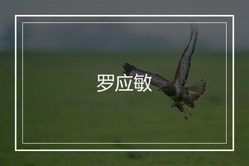 罗应敏