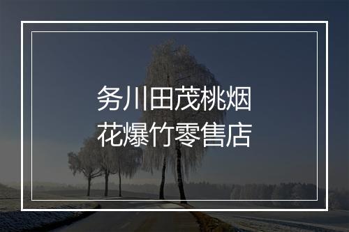 务川田茂桃烟花爆竹零售店