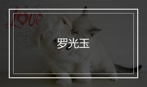 罗光玉