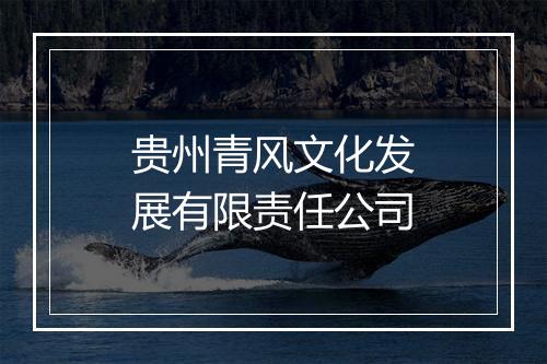贵州青风文化发展有限责任公司