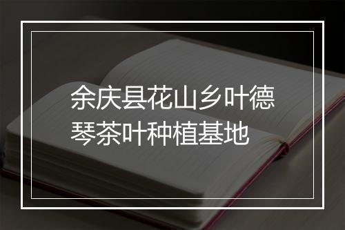 余庆县花山乡叶德琴茶叶种植基地