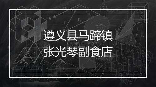 遵义县马蹄镇张光琴副食店