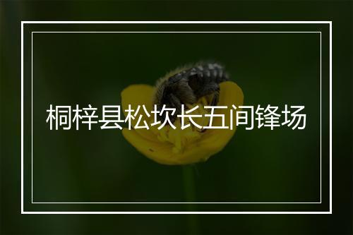 桐梓县松坎长五间锋场