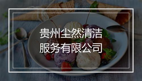 贵州尘然清洁服务有限公司