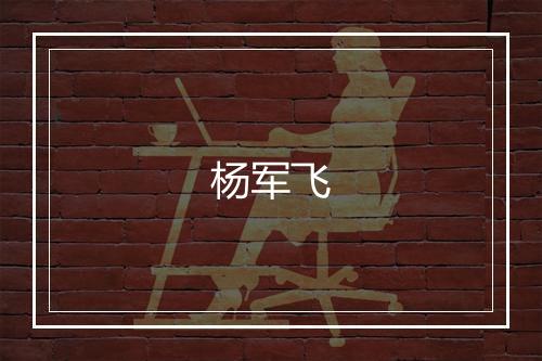 杨军飞