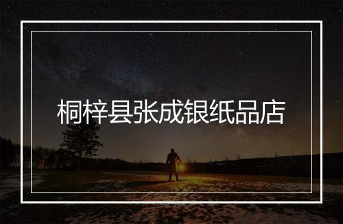 桐梓县张成银纸品店