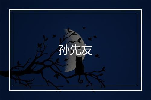 孙先友