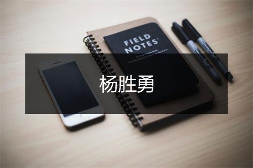 杨胜勇