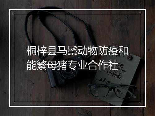 桐梓县马鬃动物防疫和能繁母猪专业合作社