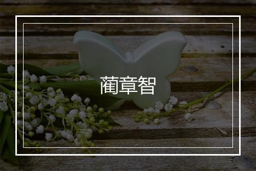 蔺章智