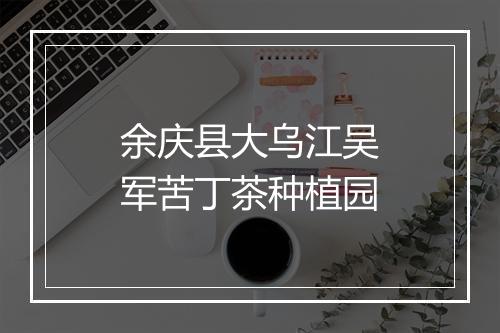 余庆县大乌江吴军苦丁茶种植园