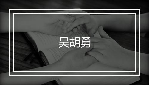 吴胡勇