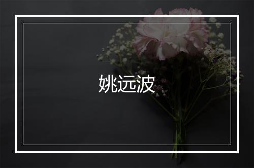姚远波