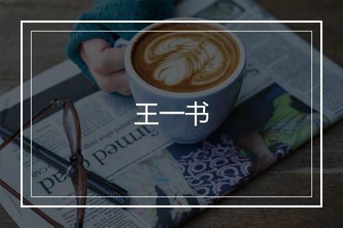 王一书