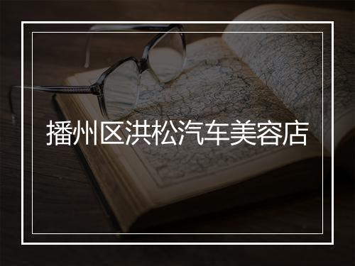 播州区洪松汽车美容店