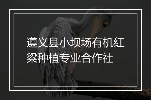 遵义县小坝场有机红粱种植专业合作社
