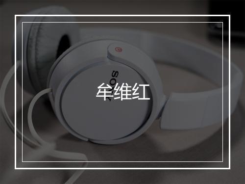 牟维红
