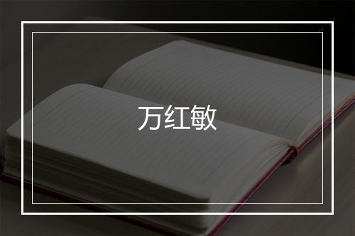 万红敏