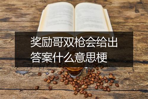 奖励哥双枪会给出答案什么意思梗