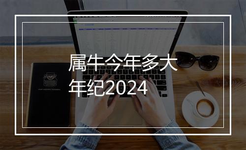属牛今年多大年纪2024
