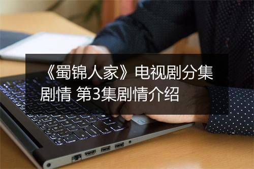 《蜀锦人家》电视剧分集剧情 第3集剧情介绍