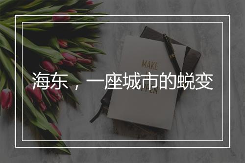 海东，一座城市的蜕变