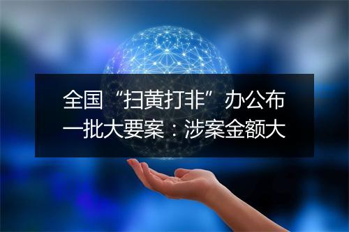 全国“扫黄打非”办公布一批大要案：涉案金额大