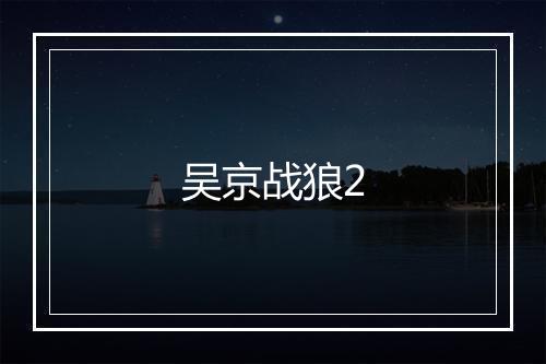 吴京战狼2