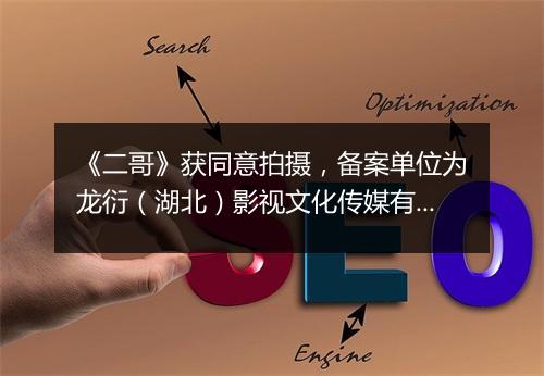 《二哥》获同意拍摄，备案单位为龙衍（湖北）影视文化传媒有限公司
