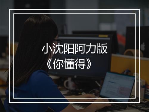 小沈阳阿力版《你懂得》