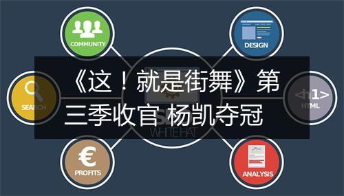 《这！就是街舞》第三季收官 杨凯夺冠