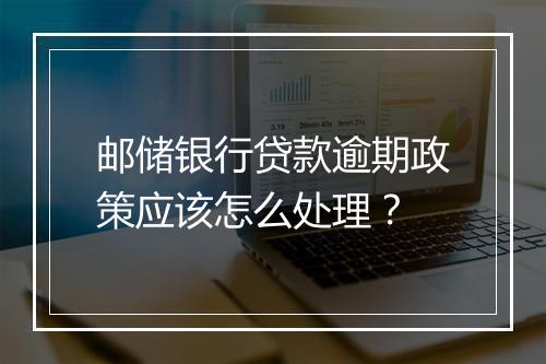 邮储银行贷款逾期政策应该怎么处理？