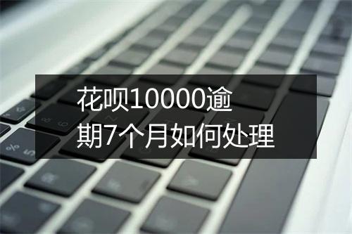 花呗10000逾期7个月如何处理