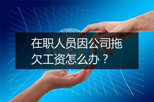 在职人员因公司拖欠工资怎么办？