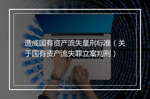 造成国有资产流失量刑标准（关于国有资产流失罪立案判刑）