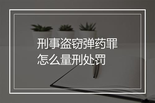 刑事盗窃弹药罪怎么量刑处罚