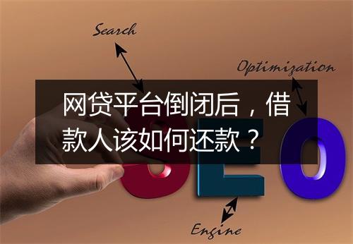 网贷平台倒闭后，借款人该如何还款？