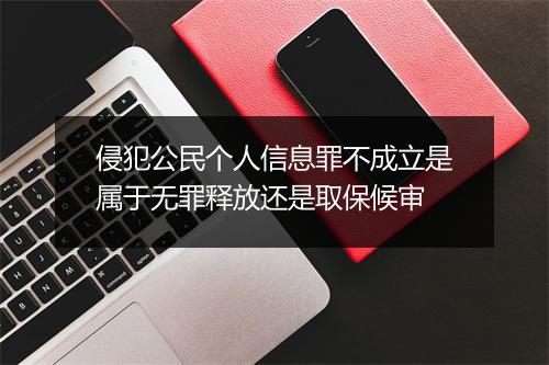 侵犯公民个人信息罪不成立是属于无罪释放还是取保候审