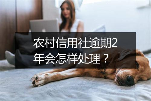 农村信用社逾期2年会怎样处理？