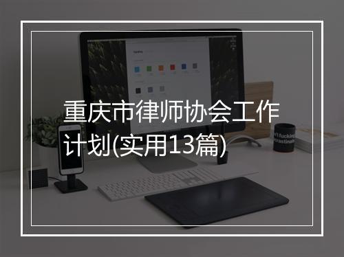 重庆市律师协会工作计划(实用13篇)