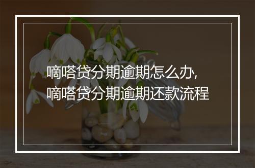 嘀嗒贷分期逾期怎么办,嘀嗒贷分期逾期还款流程